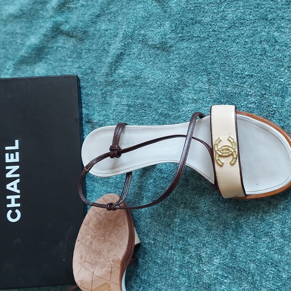 Chanel shoes worn about 5 times. Have been in a box.for a few years.
